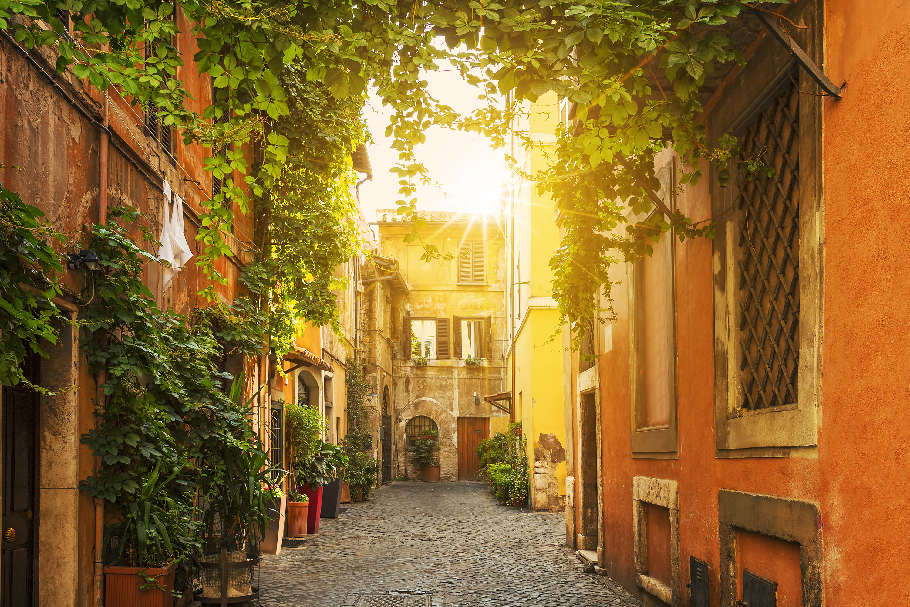 Trastevere wijk in Rome
